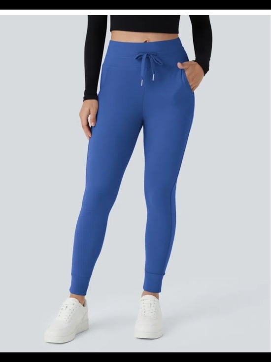 HALARA Pants - HALARA Royal Blue High-Rise Jogger Leggings